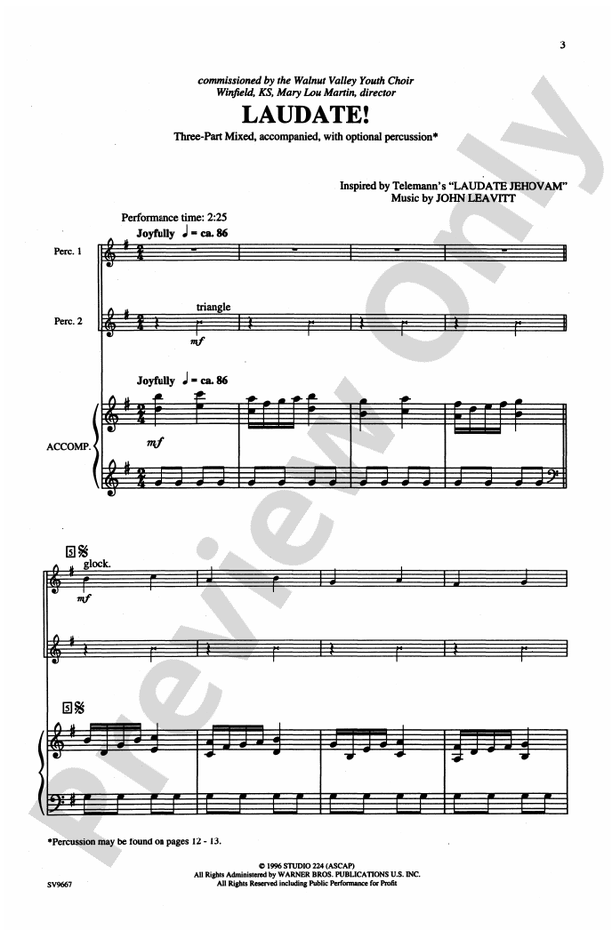 Laudate! – 3-Part Mixed Choral Octavo (Digital Download)