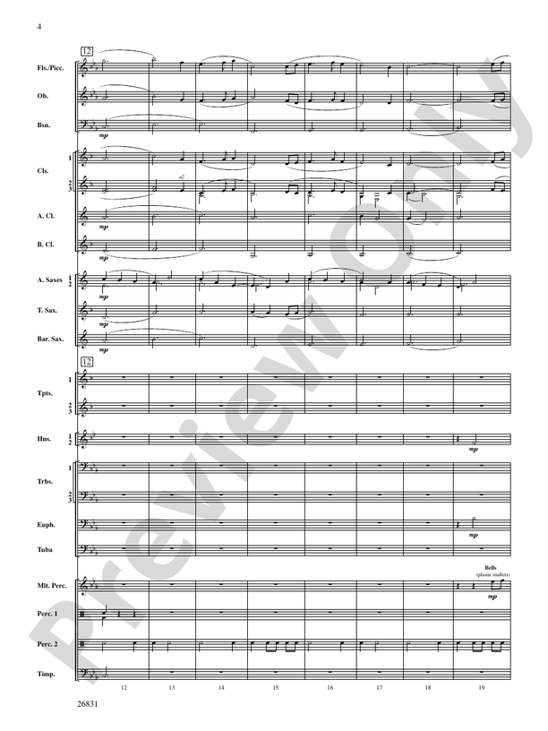 Requiem to a Land Forgotten - Concert Band Conductor Score & Parts (Digital Download)