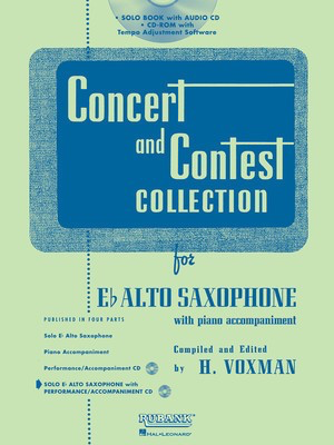 Concert and Contest Collection for Eb Alto Sax - Book/CD Pack - Alto Saxophone Himie Voxman Rubank Publications /CD