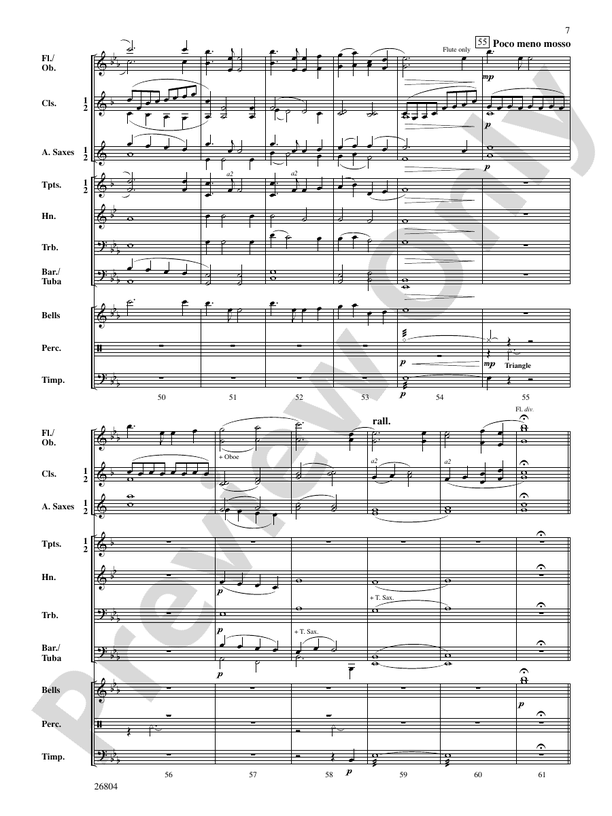 Sugar Creek Overture - Concert Band Conductor Score & Parts (Digital Download)