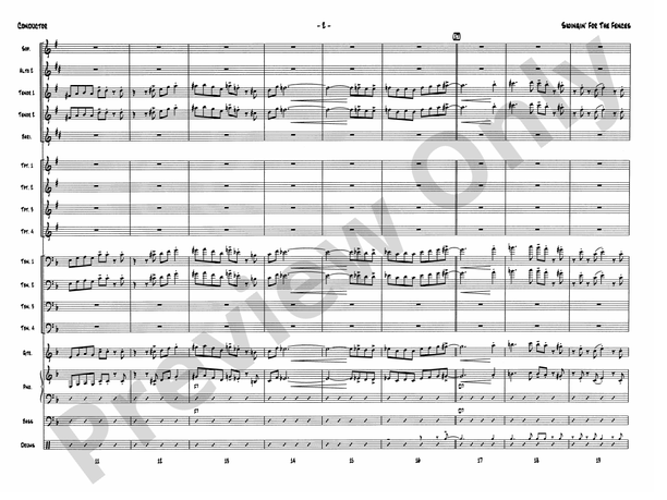 Swingin' for the Fences - Jazz Ensemble Conductor Score & Parts (Digital Download)