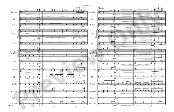 I Kissed a Girl – Marching Band Conductor Score & Parts (Digital Download)