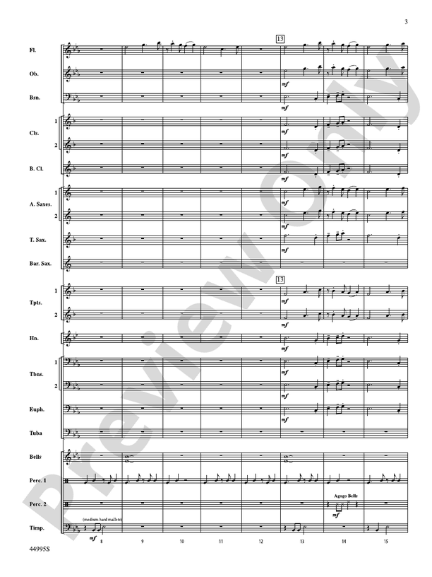 Djembe Laya - Concert Band Conductor Score & Parts (Digital Download)