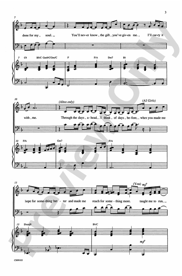 Music of My Heart (As Recorded by *NSYNC and Gloria Estefan) – 3-Part Mixed Choral Octavo (Digital Download)