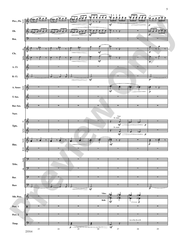 Aesop's Fables - Concert Band Conductor Score & Parts (Digital Download)