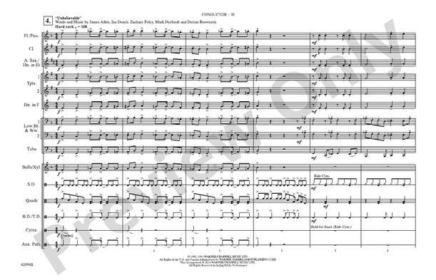 Rockin' Sports Jams, Vol. 3 – Marching Band Conductor Score & Parts (Digital Download)