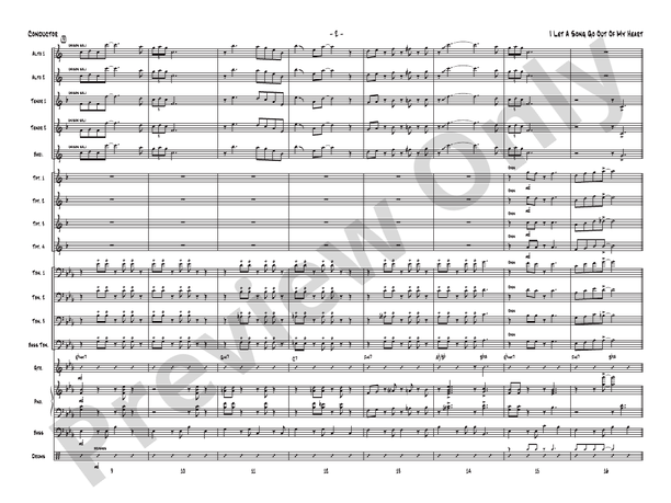 I Let a Song Go Out of My Head - Jazz Ensemble Conductor Score & Parts (Digital Download)
