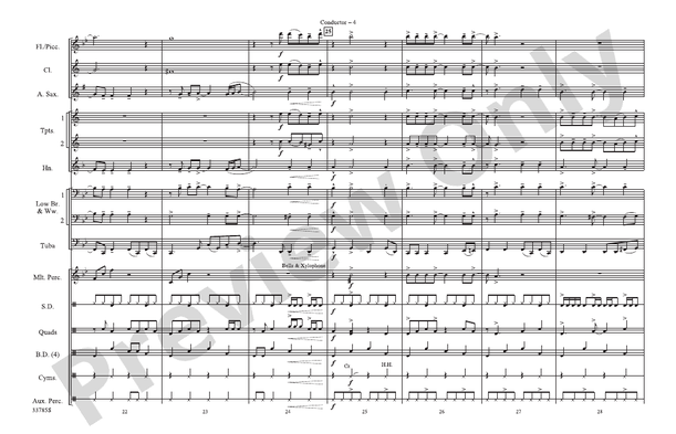 Fame – Marching Band Conductor Score & Parts (Digital Download)