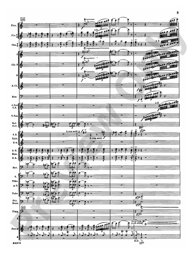 Alarums, Op. 27 - Concert Band Conductor Score & Parts (Digital Download)