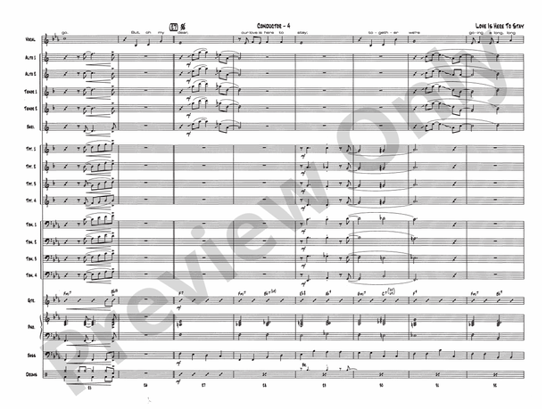 Love Is Here to Stay (Grade 3) - Jazz Ensemble Conductor Score & Parts(Digital Download)
