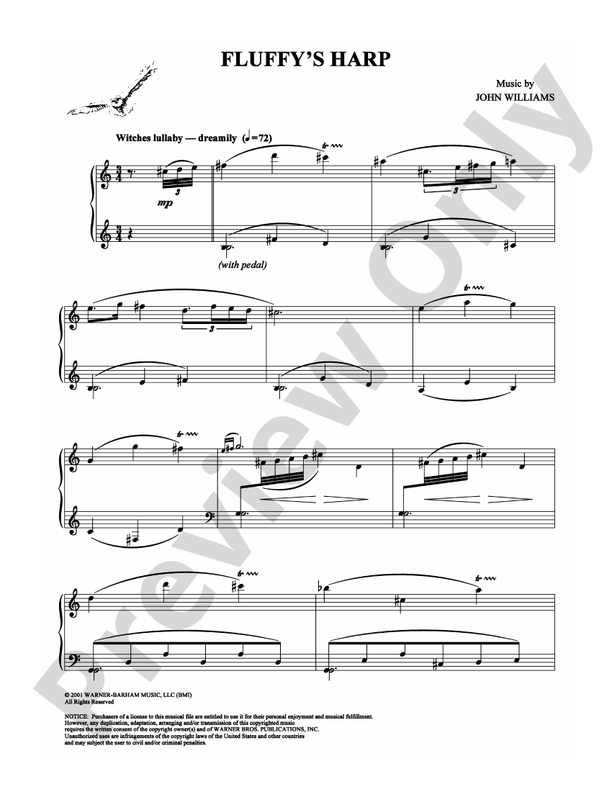 Fluffy's Harp (from Harry Potter) - Piano Digital Download)
