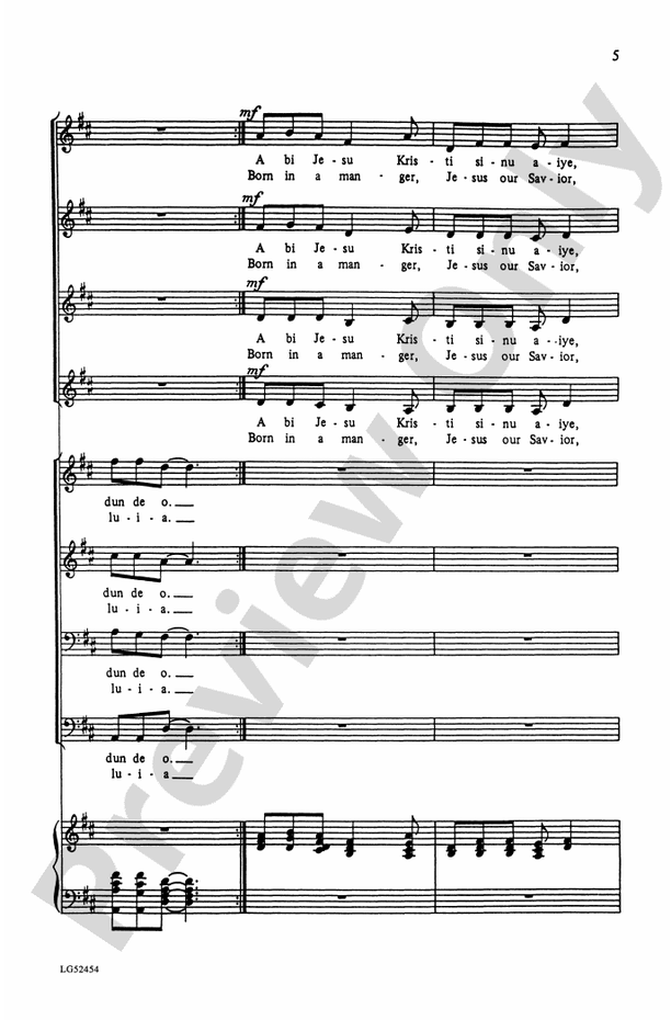 Keresimesi Qdun De O – SATB Choral Octavo (Digital Download)