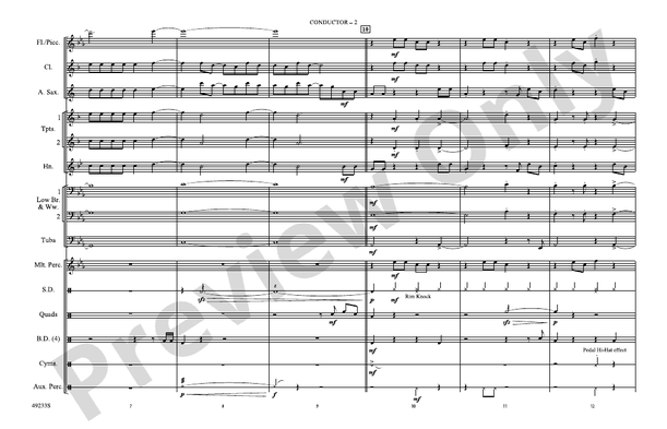 Leave the Door Open – Marching Band Conductor Score & Parts (Digital Download)