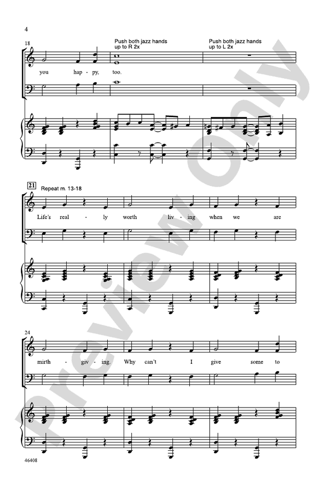 I Want to Be Happy – 3-Part Mixed Choral Octavo (Digital Download)