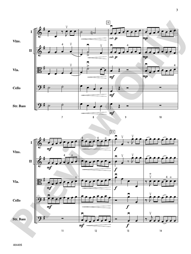 Symphony No. 29, K. 201 – String Orchestra Conductor Score & Parts (Digital Download)
