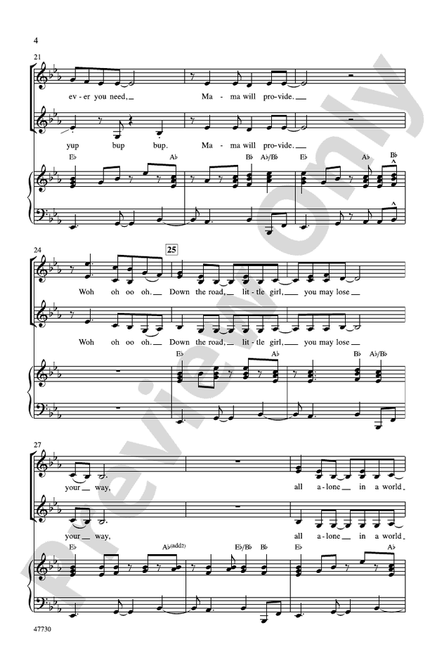 Mama Will Provide – SSA Choral Octavo (Digital Download)