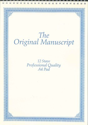 Original Manuscript, The (Professional Quality) - 12 Stave Top Spiral 50 Page - All Music Publishing Spiral Bound