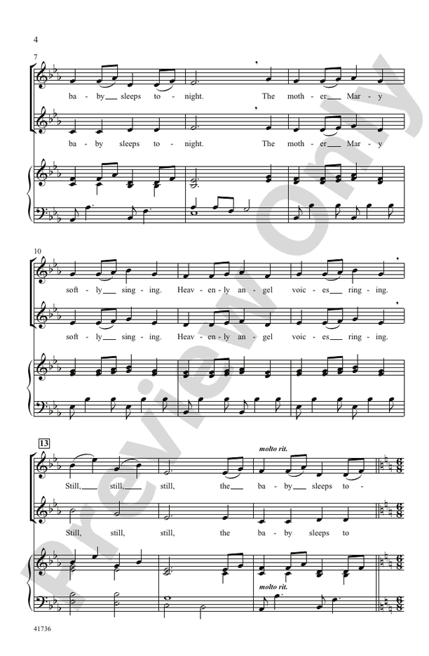 A Still, Silent Night - 2-Part Choral Octavo (Digital Download)