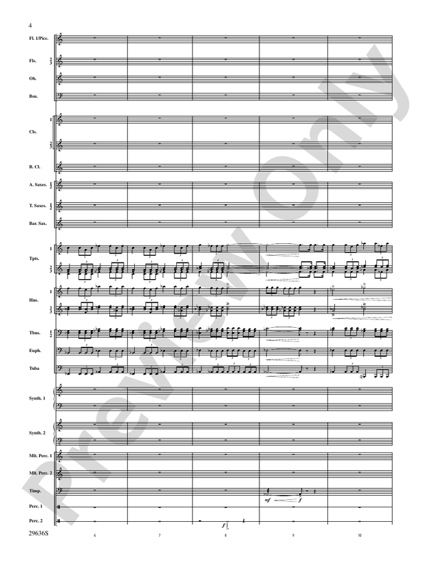 Ben-Hur - Concert Band Conductor Score & Parts (Digital Download)