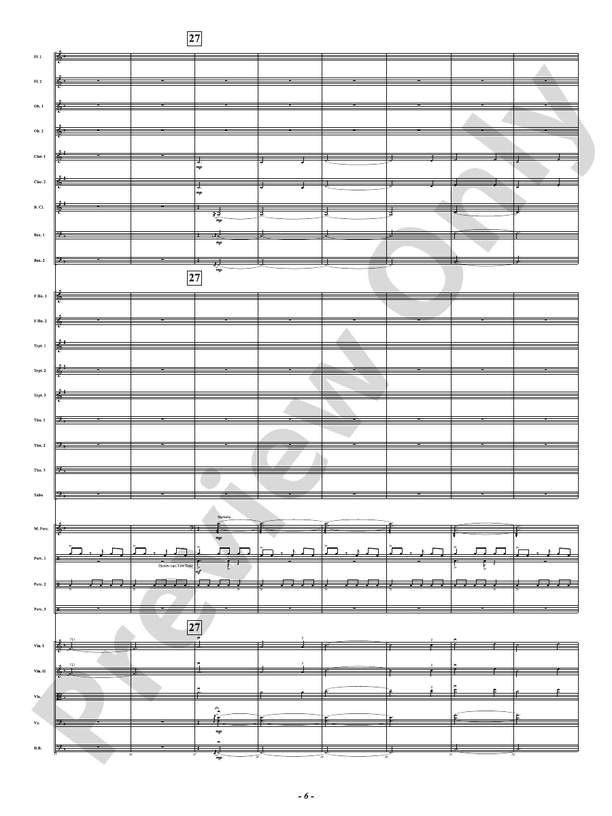 African Holy Night - Full Orchestra Conductor Score & Parts (Digital Download)