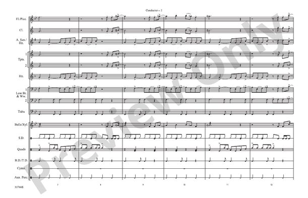 Jumpin' Jack Flash (Arr. Doug Adams) – Marching Band Conductor Score & Parts (Digital Download)