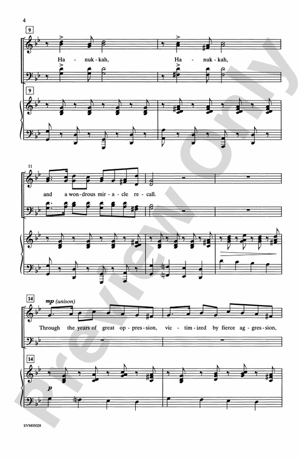 Freedom and Light (A Song for Hanukkah) – SATB Choral Octavo (Digital Download)