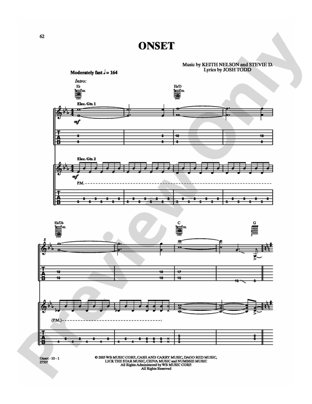 Onset - Guitar TAB (Digital Download)
