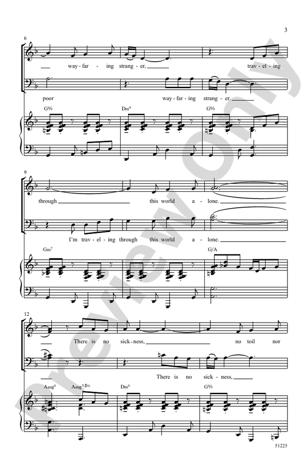 Poor Wayfaring Stranger - SATB Choral Octavo (Digital Download)