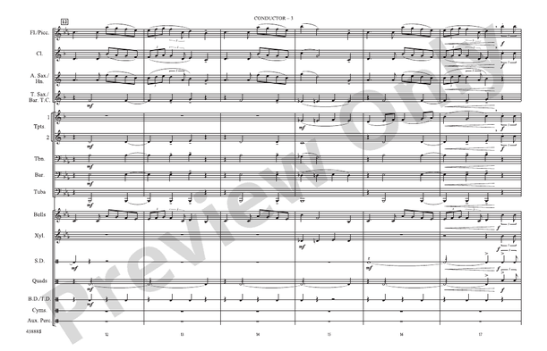 Star Wars (Main Theme) – Marching Band Conductor Score & Parts (Digital Download)
