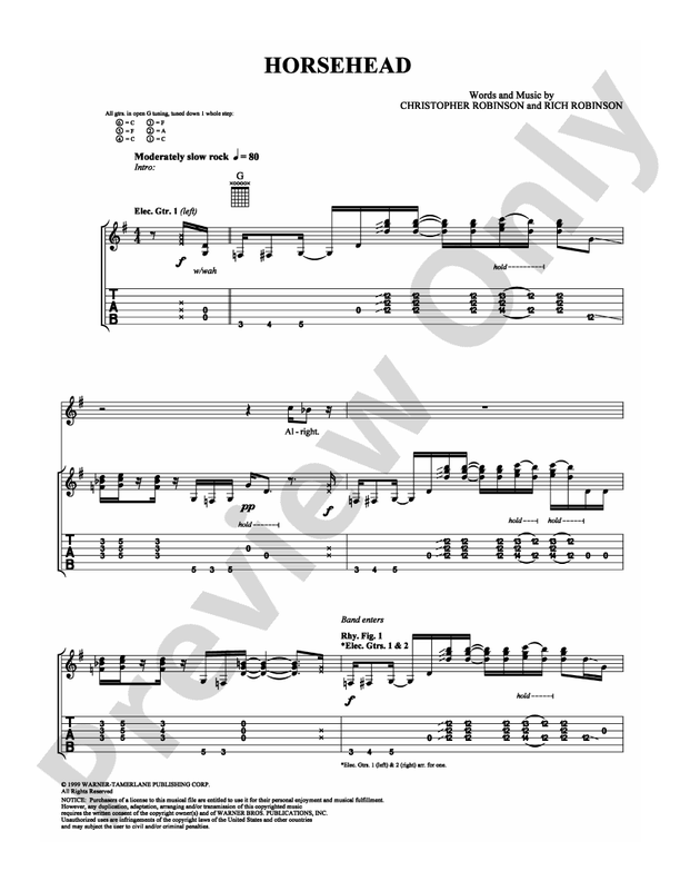 Horsehead - Guitar TAB (Digital Download)