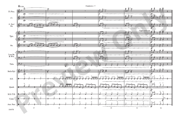Rock and Roll (Arr. Doug Adams) – Marching Band Conductor Score & Parts (Digital Download)
