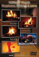 Fireplaces, Fishtank & Lava - VJ World Visuals - Global Creative Group DVD
