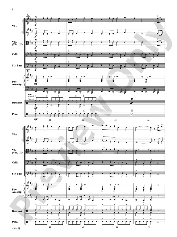 Violento - String Orchestra Conductor Score & Parts (Digital Download)