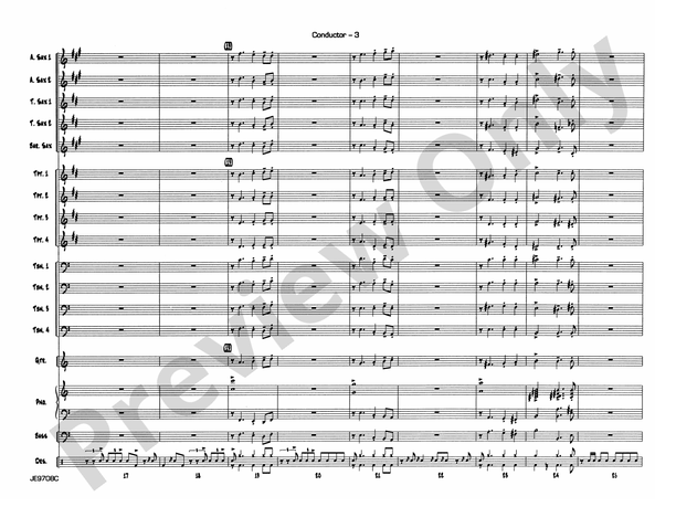 Cute (Grade 3) - Jazz Ensemble Conductor Score & Parts (Digital Download)