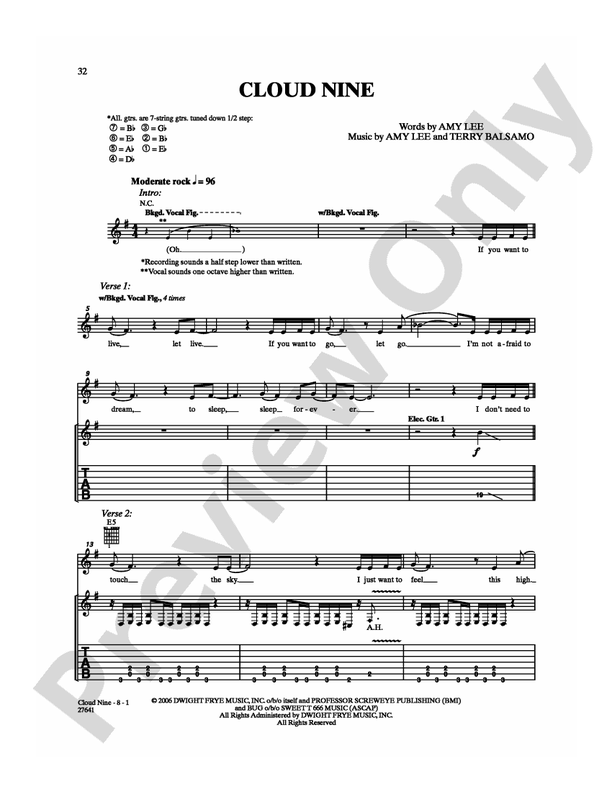 Cloud Nine - Guitar TAB (Digital Download)