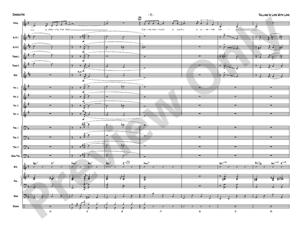 Falling in Love with Love - Jazz Ensemble Conductor Score & Parts(Digital Download)