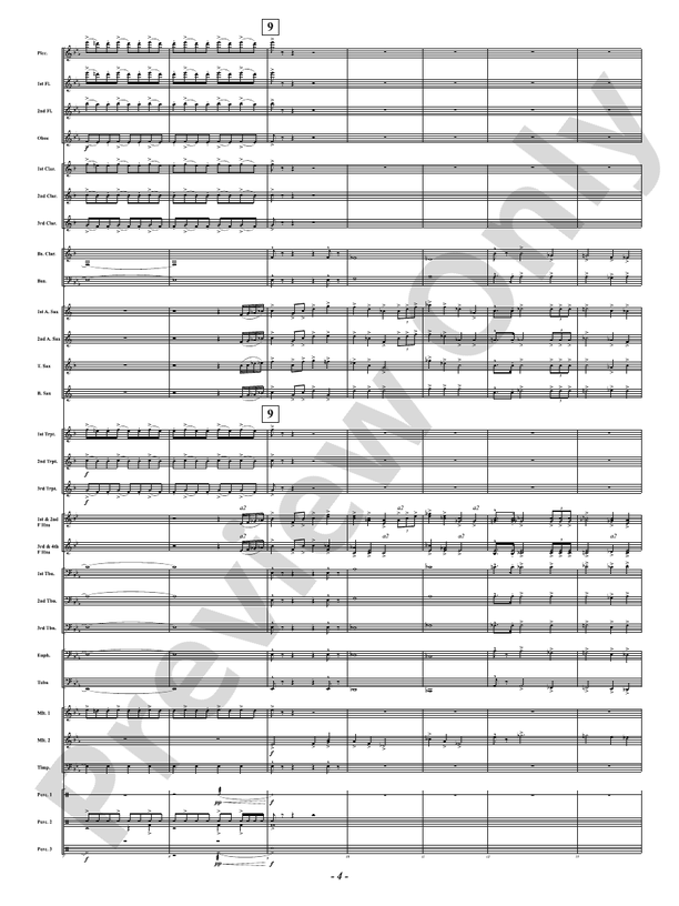 Kinetic Fanfare - Concert Band Conductor Score & Parts (Digital Download)