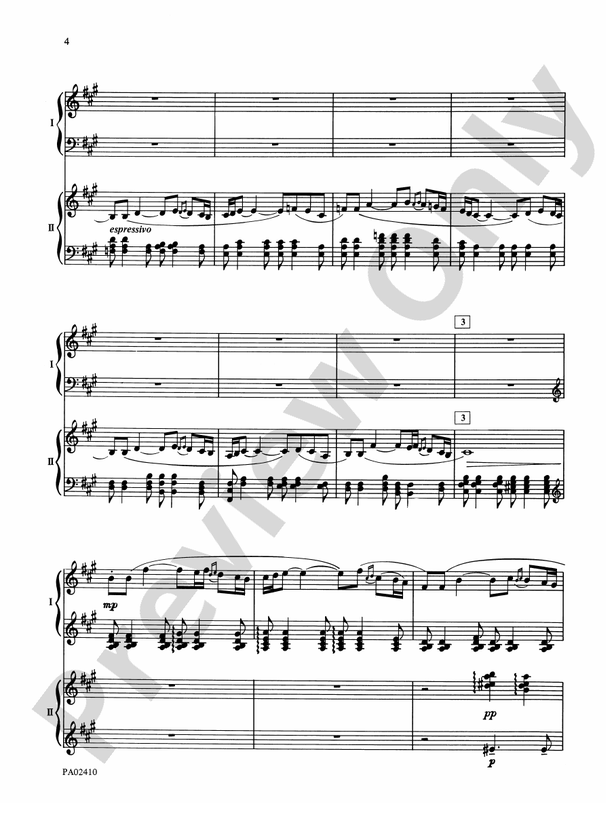 Polovetsian Dances - from Prince Igor - 2 Pianos, 4 Hands (Digital Download)