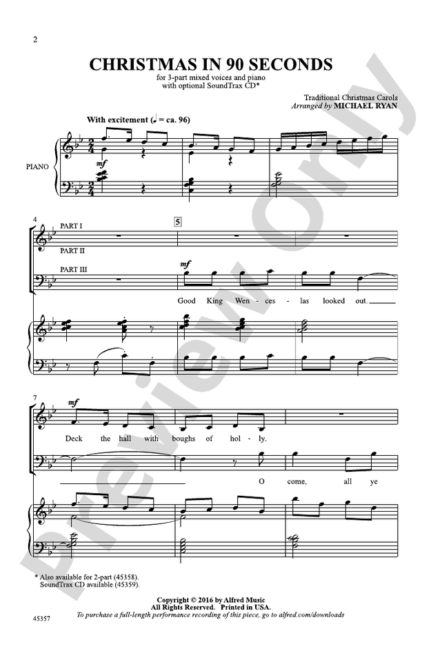 Christmas in 90 Seconds – 3-Part Mixed Choral Octavo (Digital Download)