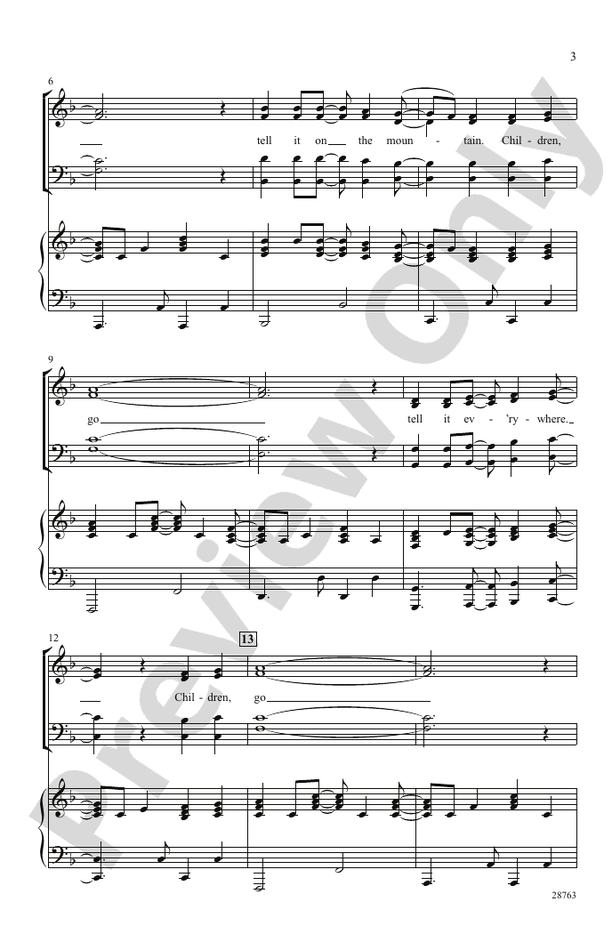 Children, Go Tell It! – SATB Choral Octavo (Digital Download)