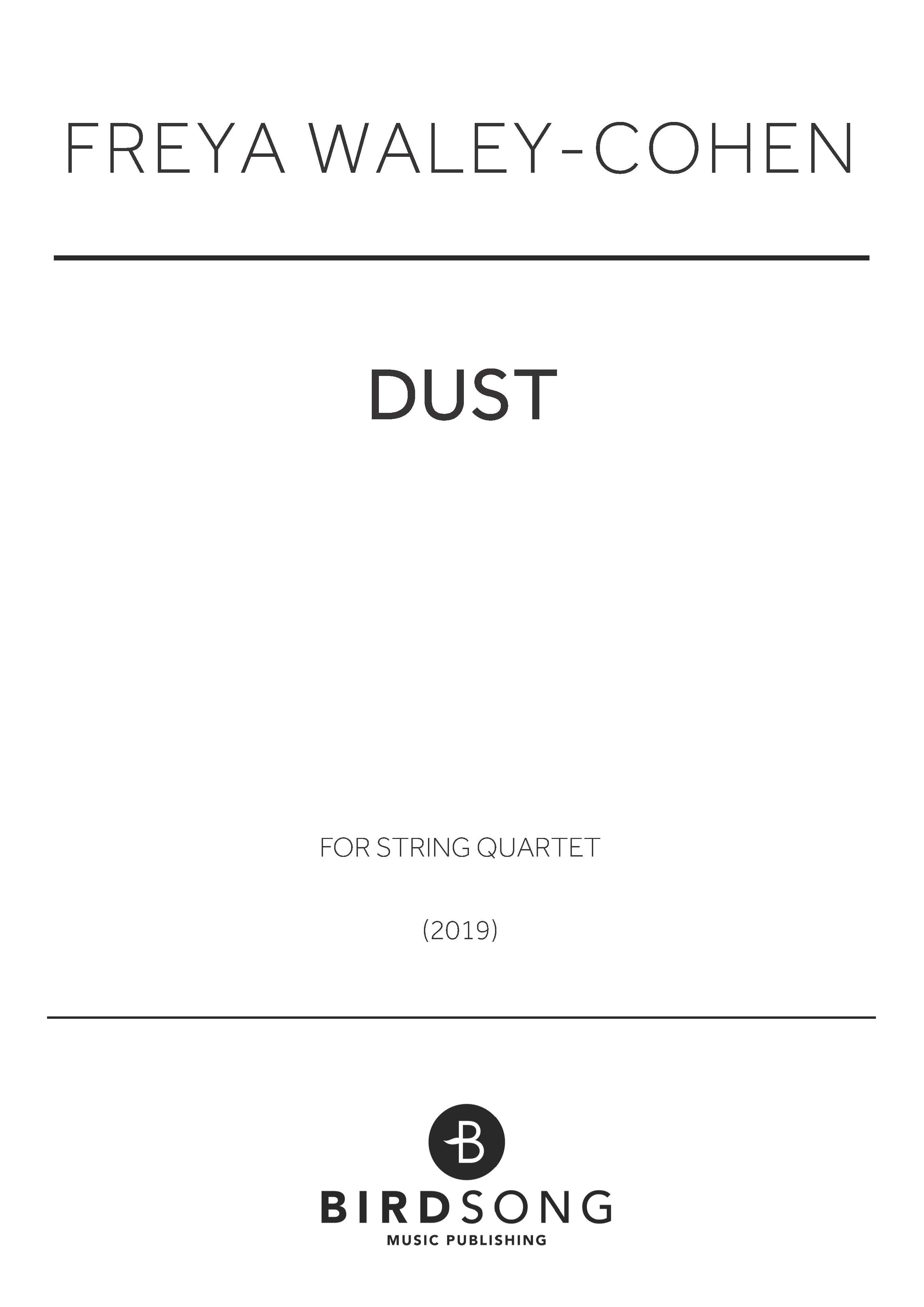 Dust ([115 pages]) - String Quartet (Digital Download)