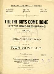 Keep The Home Fires Burning (Till The Boys Come Home) - F Major Vocal/Piano (Digital Download)
