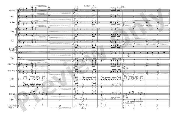 James Bond Theme (Arr. Victor López) – Marching Band Conductor Score & Parts (Digital Download)