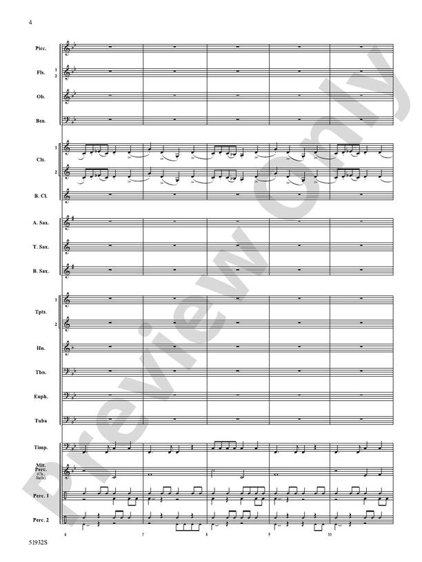 Danza Zanzare - Concert Band Conductor Score & Parts(Digital Download)