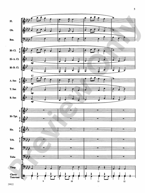 Two Songs of Morning - Concert Band Conductor Score & Parts (Digital Download)
