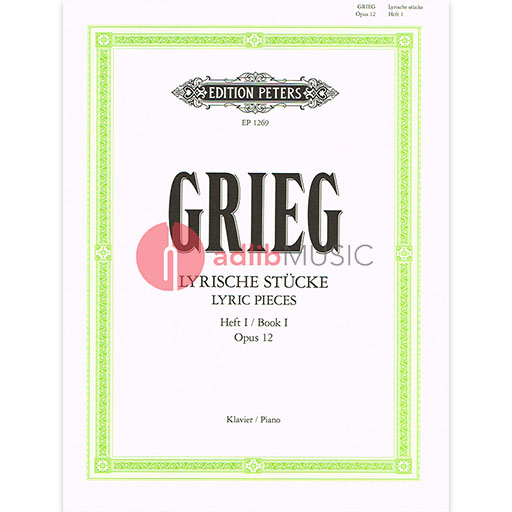 Grieg - Lyric Pieces Volume 1 Op12 - Piano Solo - Peters EP1269