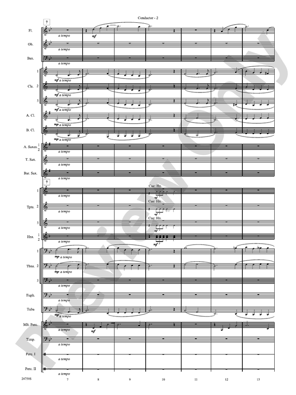 A Nation's Prayer (Based on "God of Our Fathers" and "The Battle Hymn of the Republic") - Concert Band Conductor Score & Parts (Digital Download)