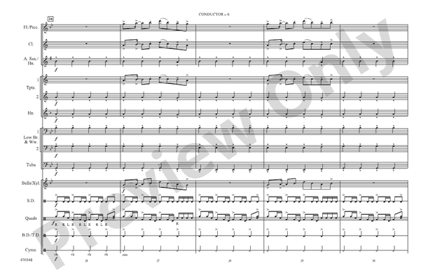 New Rules – Marching Band Conductor Score & Parts (Digital Download)