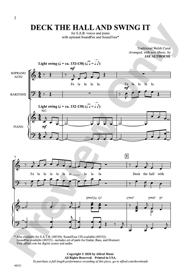 Deck the Hall and Swing It – SAB Choral Octavo (Digital Download)