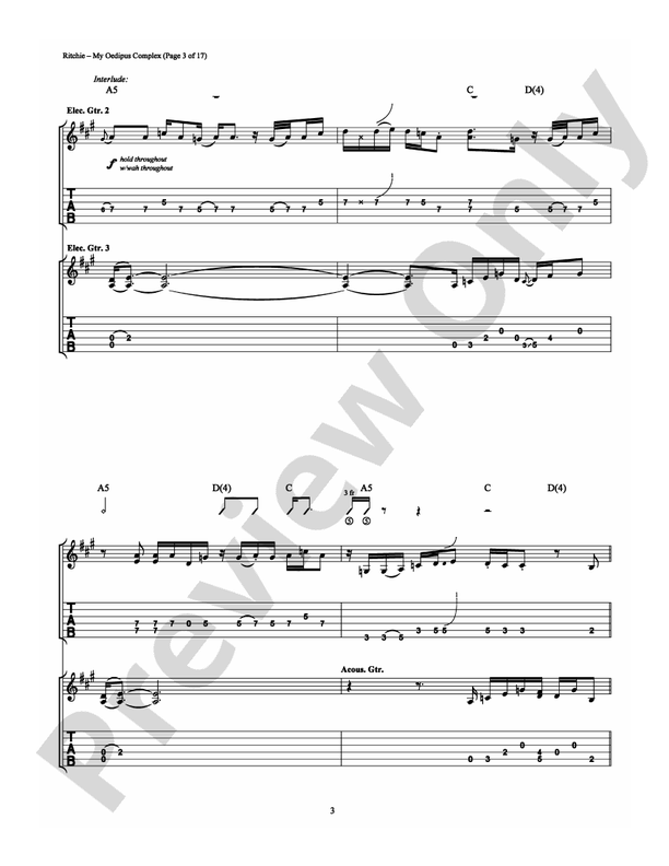 My Oedipus Complex - Guitar TAB (Digital Download)